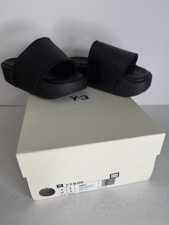 New ADIDAS Y-3 SLIDE Sandals Black Swim EU 37 Men\'s US 4 main image 7